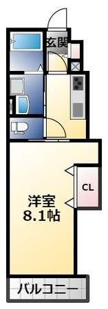 クリエオーレ近江堂の物件間取画像